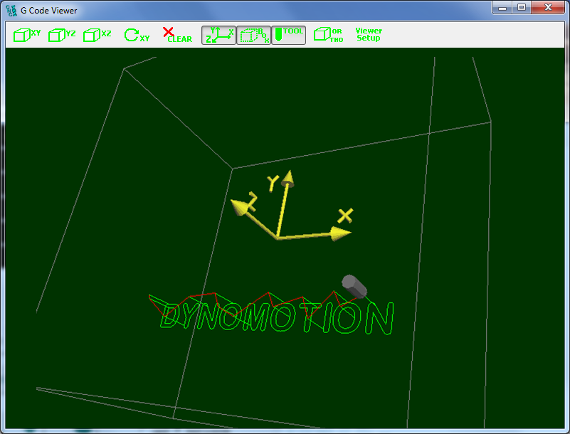 GCode Viewer screen