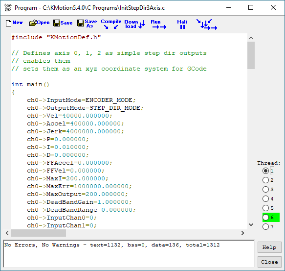 Program Screen